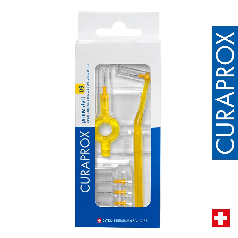 Curaprox CPS 09 Prime Start Interdental Brush Kit- 5 x 0,9mm - 4,0mm